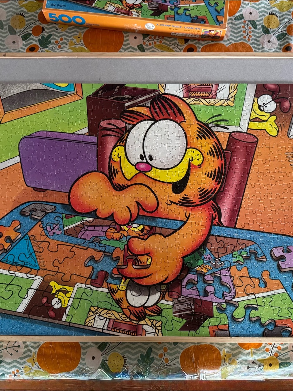 500 piece vintage Garfield jigsaw puzzle - Picture 4 of 4